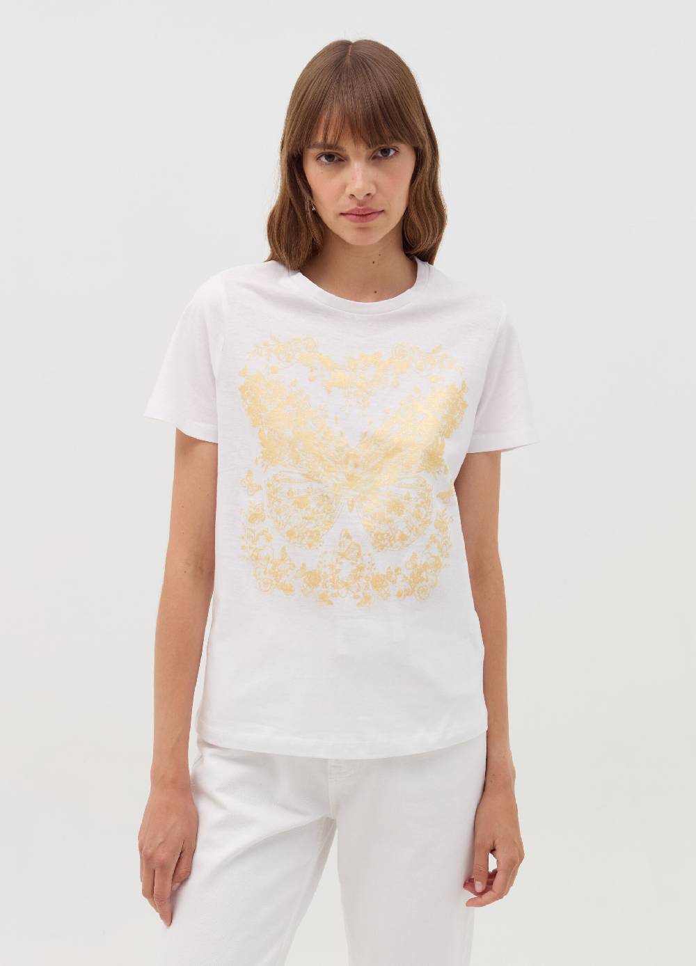 OVS T-shirt con stampa farfalle e fiori Latest fashion