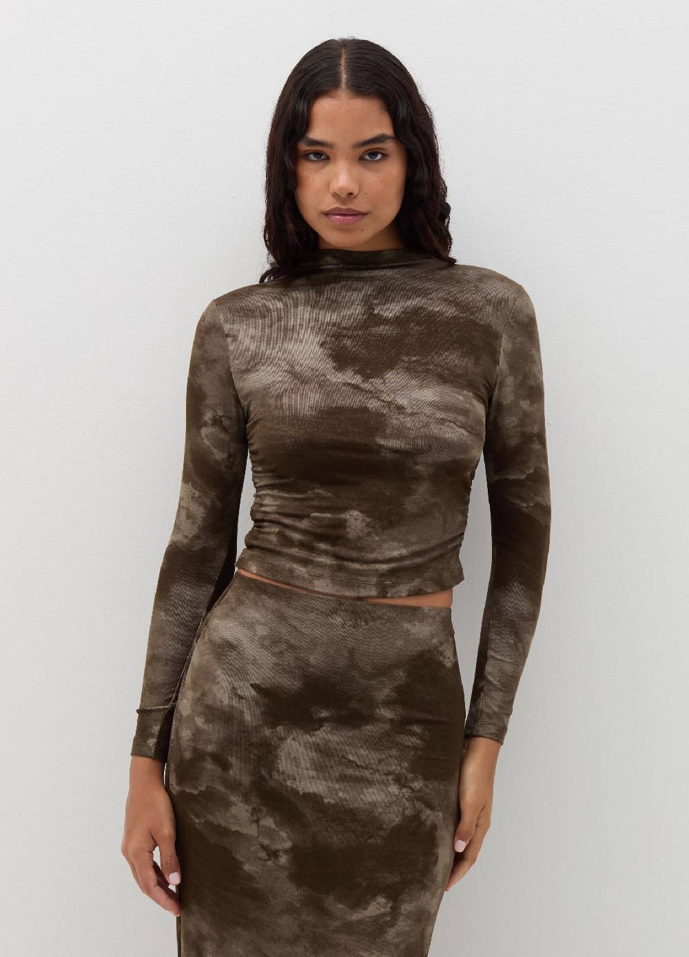 B. ANGEL T-shirt a maniche lunghe camouflage Online Outlet