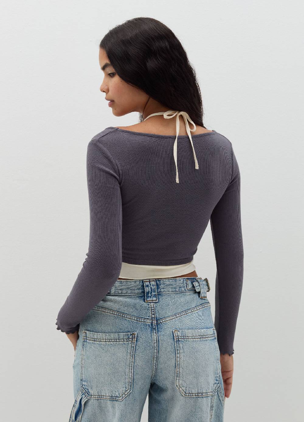 B. ANGEL T-shirt crop con canotta interna Grandi sconti