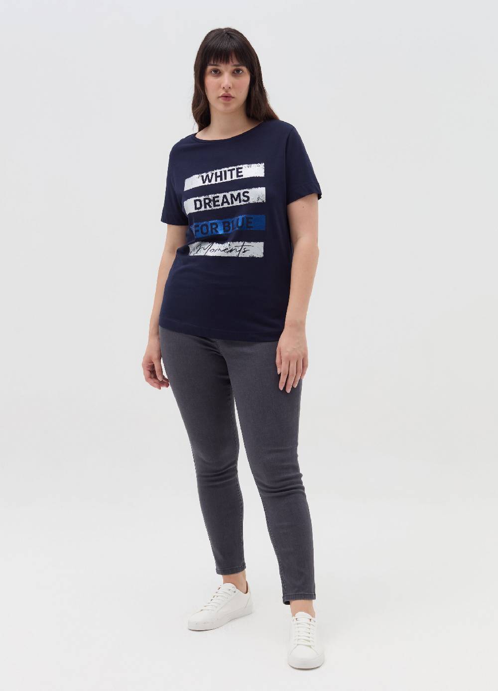 MYA T-shirt con stampa in foil Curvy Enormi risparmi