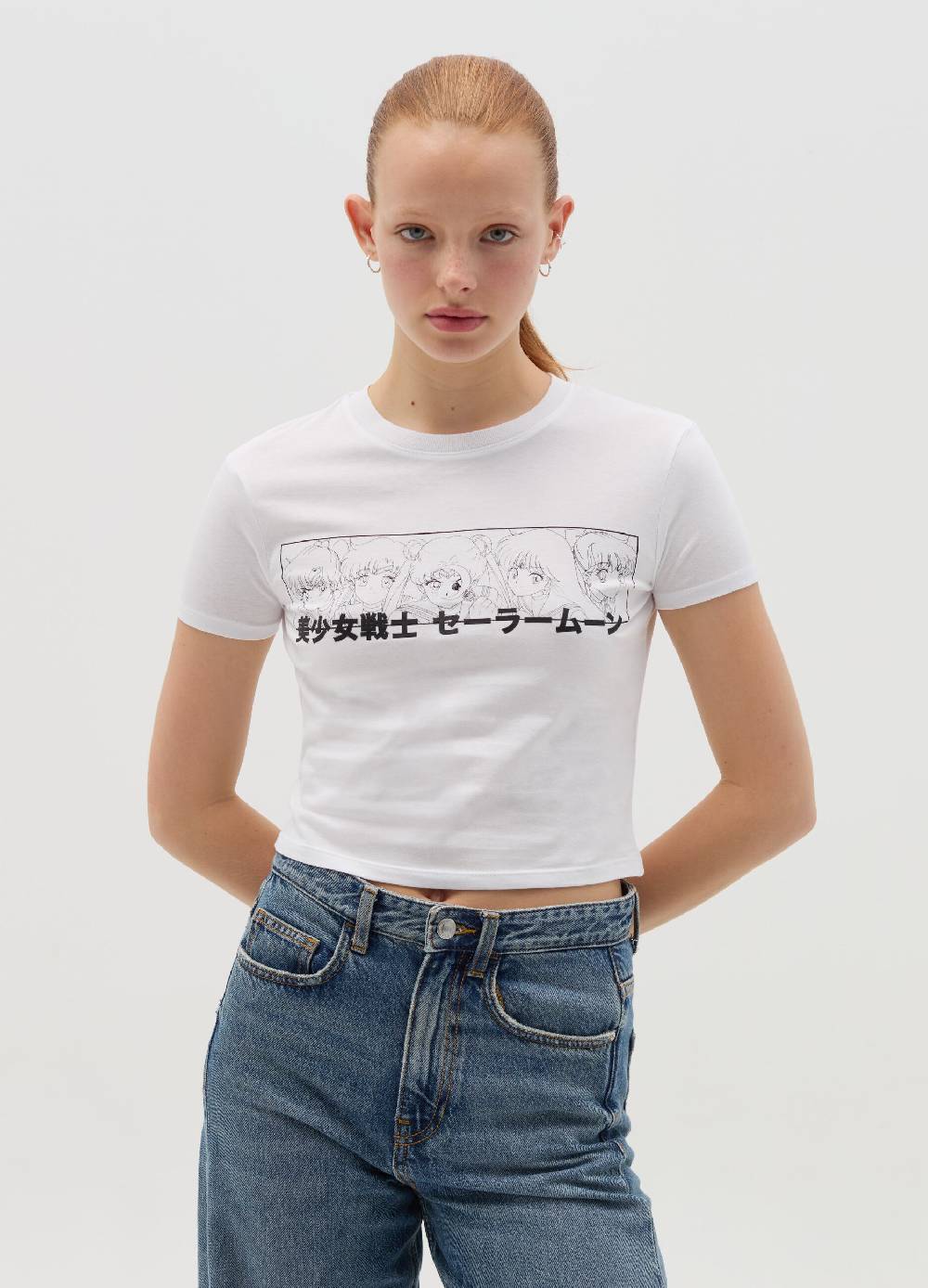 B. ANGEL T-shirt con stampa Sailor Moon Sconti VIP