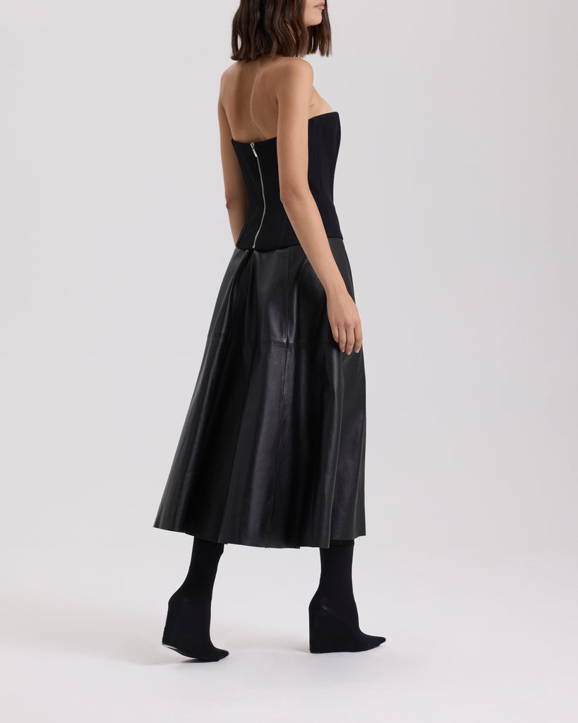 Raquel Diniz GIOVANNA LEATHER SKIRT Acquista Ora