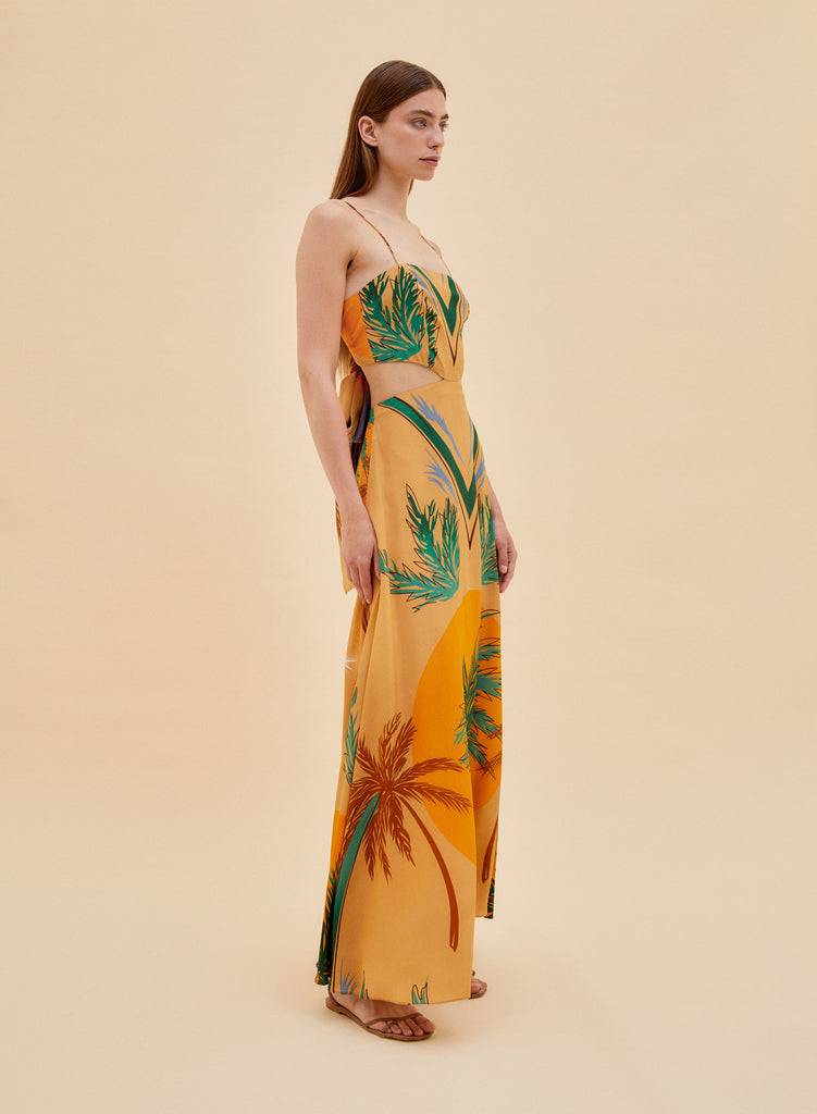 Raquel Diniz BALI LONG DRESS Consegna Veloce