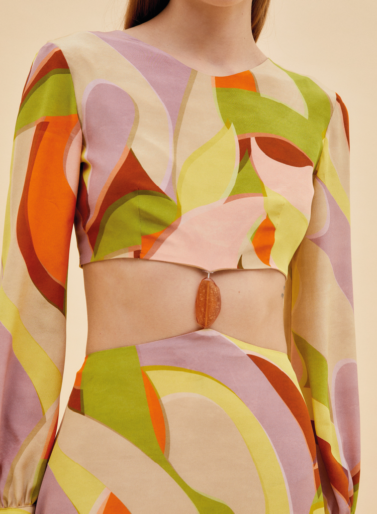 Raquel Diniz FIORALIE LONG DRESS Offerta