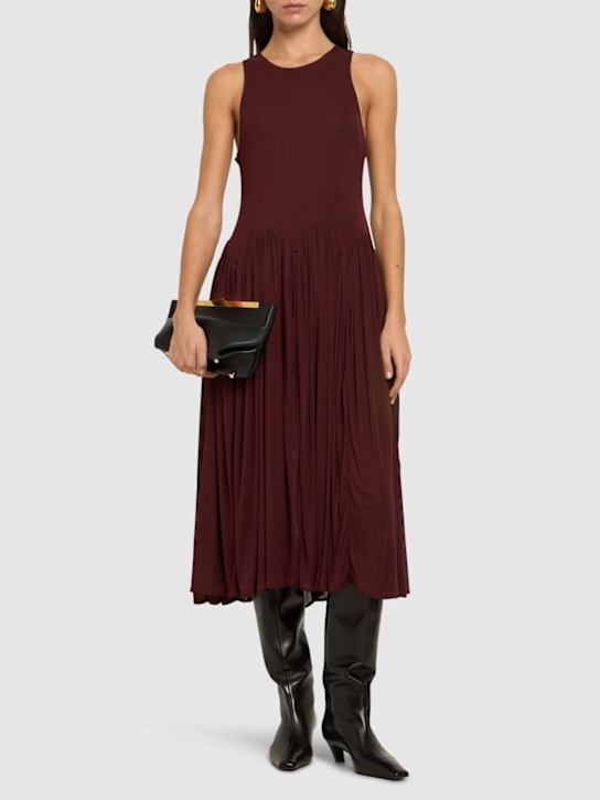 Luisaviaroma Vestito midi Axar in jersey Promozione Limitata