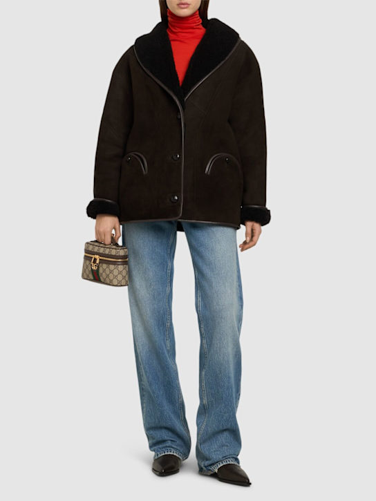 Luisaviaroma Cappotto Tatoosh in shearling Offerta