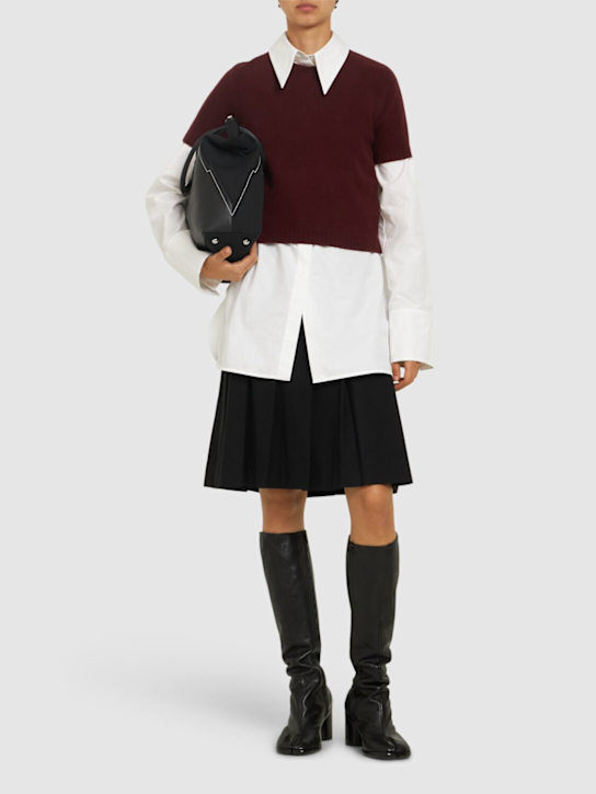 Luisaviaroma Top in maglia di lana washed Vendita Economica