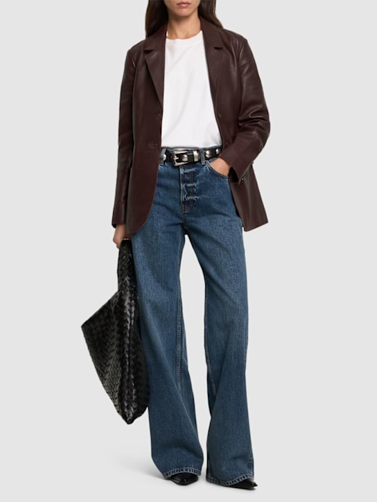 Luisaviaroma Jeans dritti vita alta Hugh Saldi Di Fabbrica