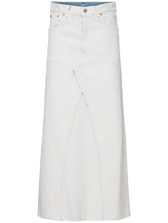 Luisaviaroma Gonna lunga in denim spalmato