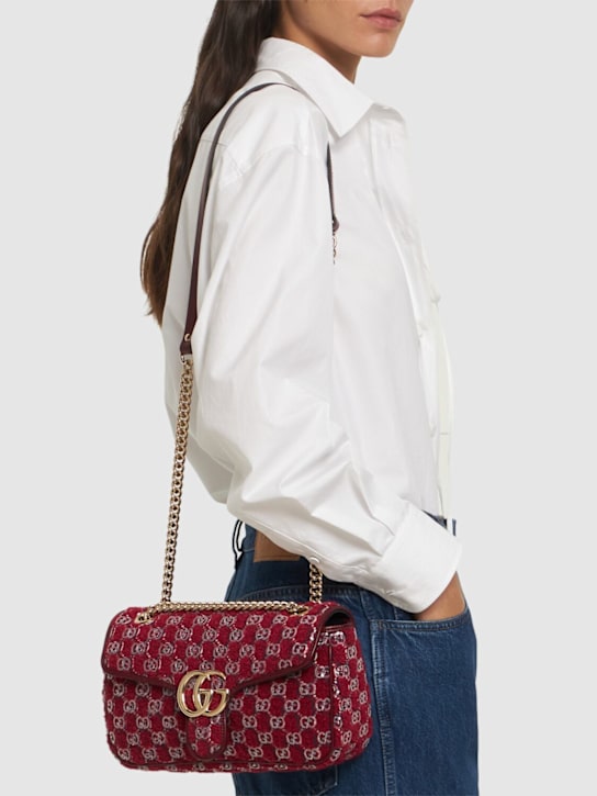 Luisaviaroma Borsa piccola GG Marmont in misto lana vergine Offerta