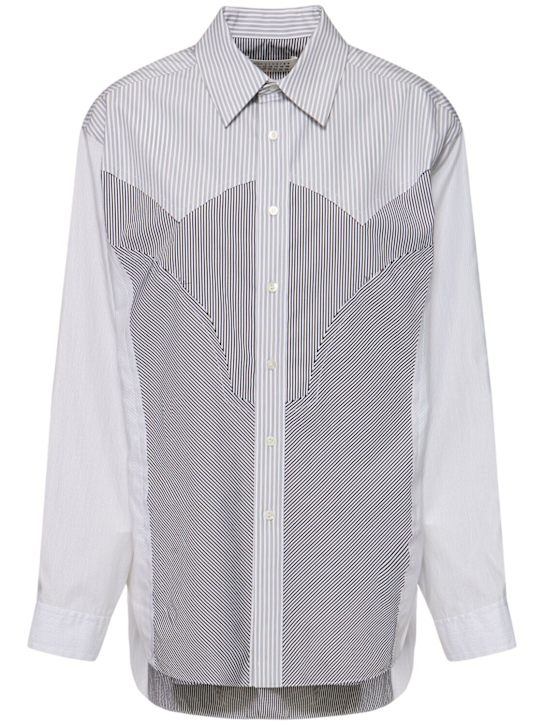 Luisaviaroma Camicia a righe in popeline 2025