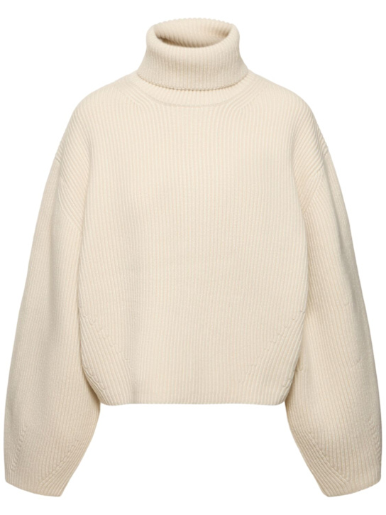 Luisaviaroma Maglia collo alto in misto lana a costine Hotsell