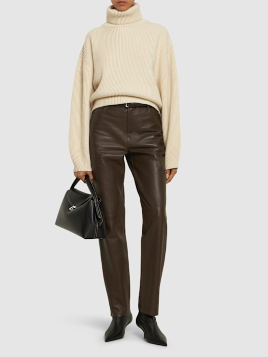 Luisaviaroma Maglia collo alto in misto lana a costine Hotsell