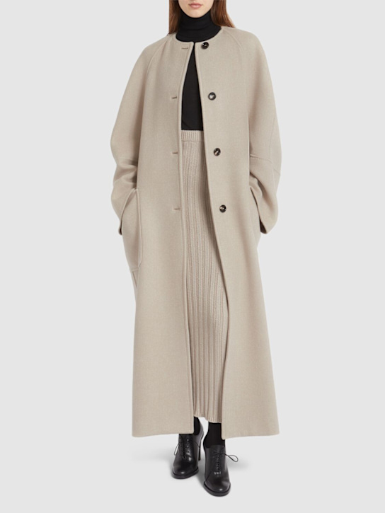 Luisaviaroma Cappotto lungo Album in cashmere Nuovo