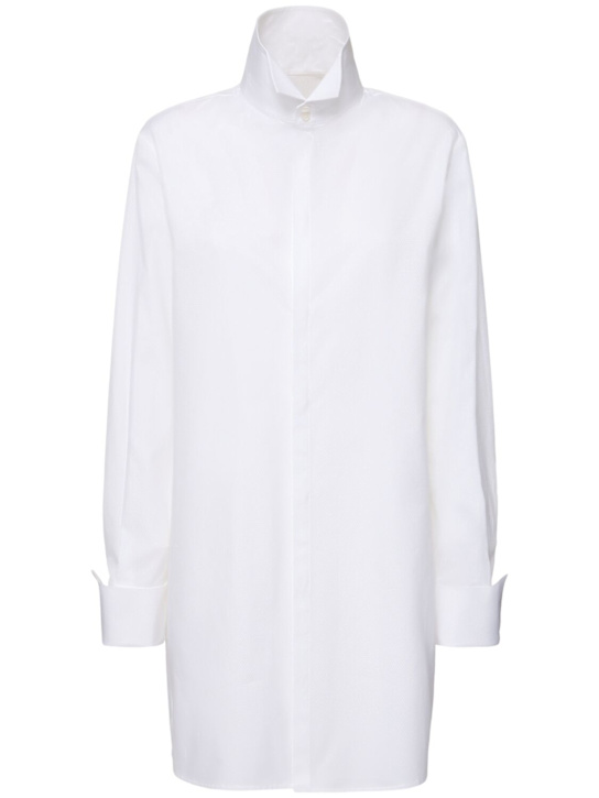 Luisaviaroma Camicia collo alto in tela di cotone Vendita