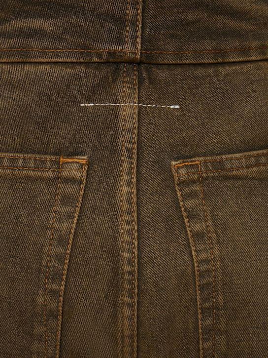 Luisaviaroma Jeans cropped vita alta in cotone washed Promozione