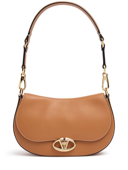 Luisaviaroma Borsa Saddle in pelle con logo In Vendita