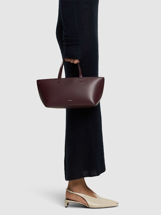 Luisaviaroma Borsa piccola Bateau in pelle liscia Vendita Calda