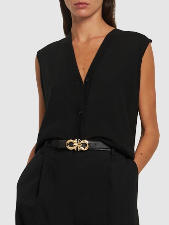 Luisaviaroma Cintura reversibile in pelle 25mm Vendita