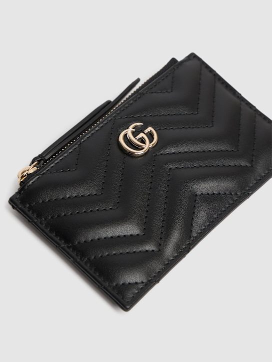 Luisaviaroma Portachiavi GG Marmont con zip in pelle Saldi