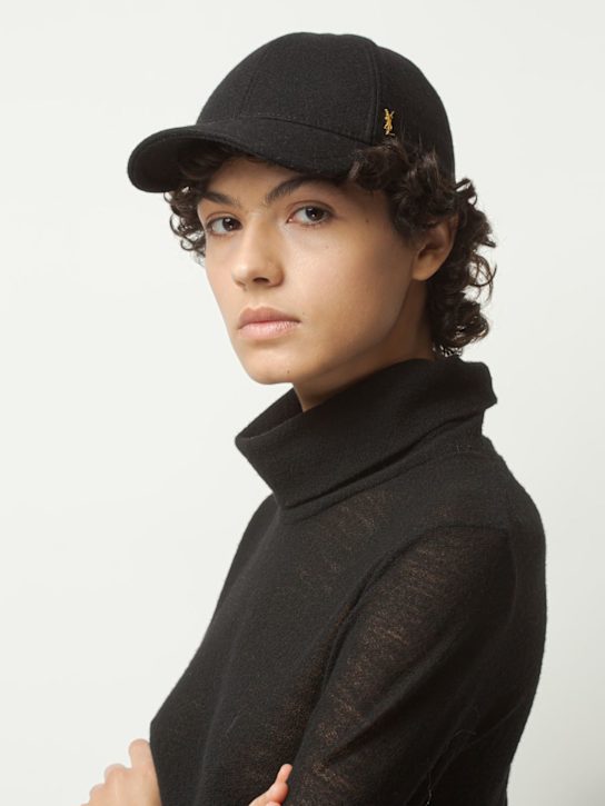 Luisaviaroma Cappello baseball in misto lana Prezzo di fabbrica
