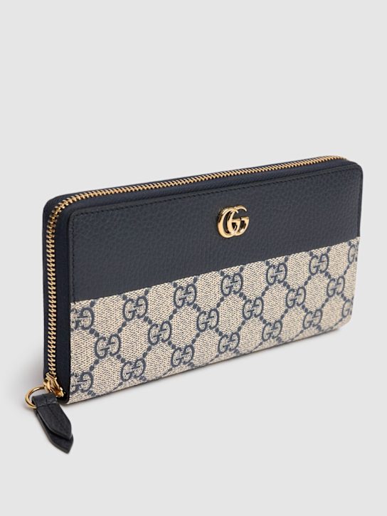 Luisaviaroma Portafoglio in tela GG Marmont con zip Fornitura limitata