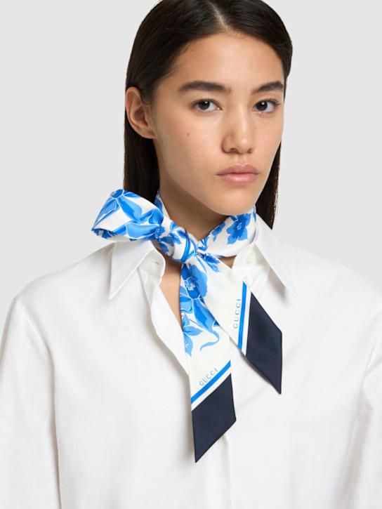 Luisaviaroma Foulard in seta stampa floreale Super Saving Price