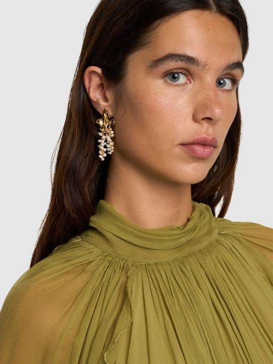Luisaviaroma Orecchini Mini Adile con perle Prezzo Ridotto