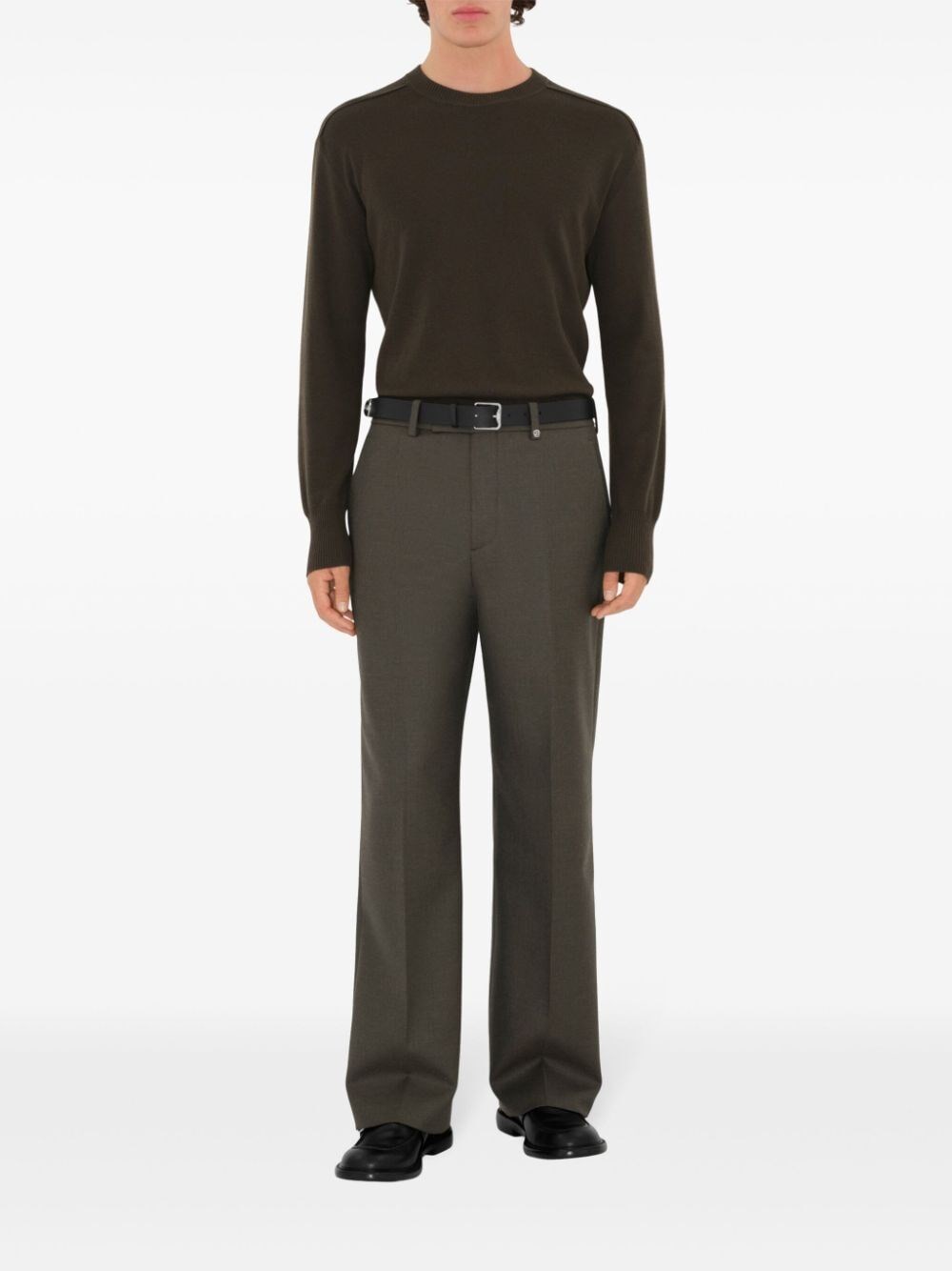 Burberry Wool Tailored Pants Negozi Online