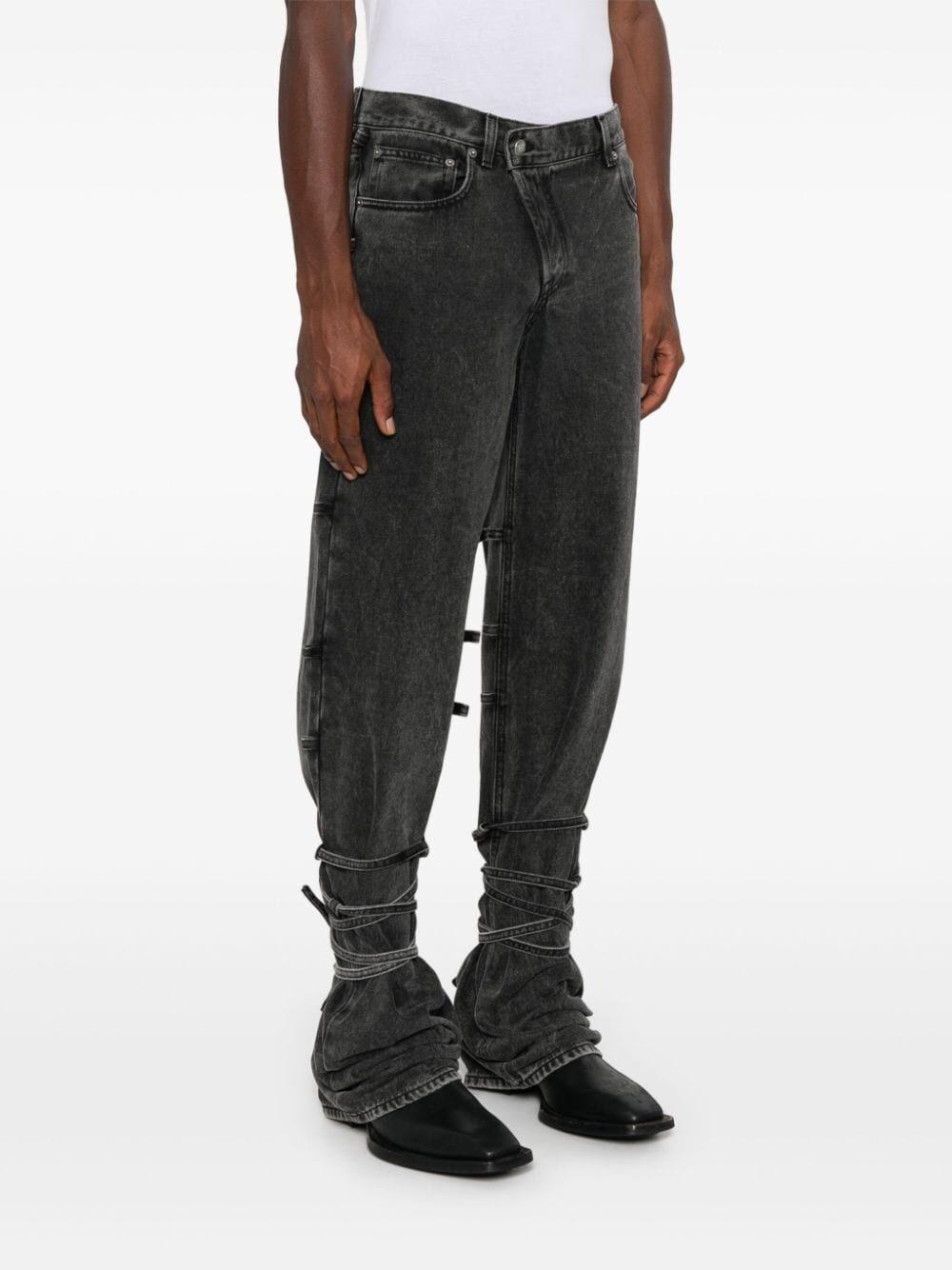 Alexander mcqueen Baggy Tied Jeans Vendite Flash