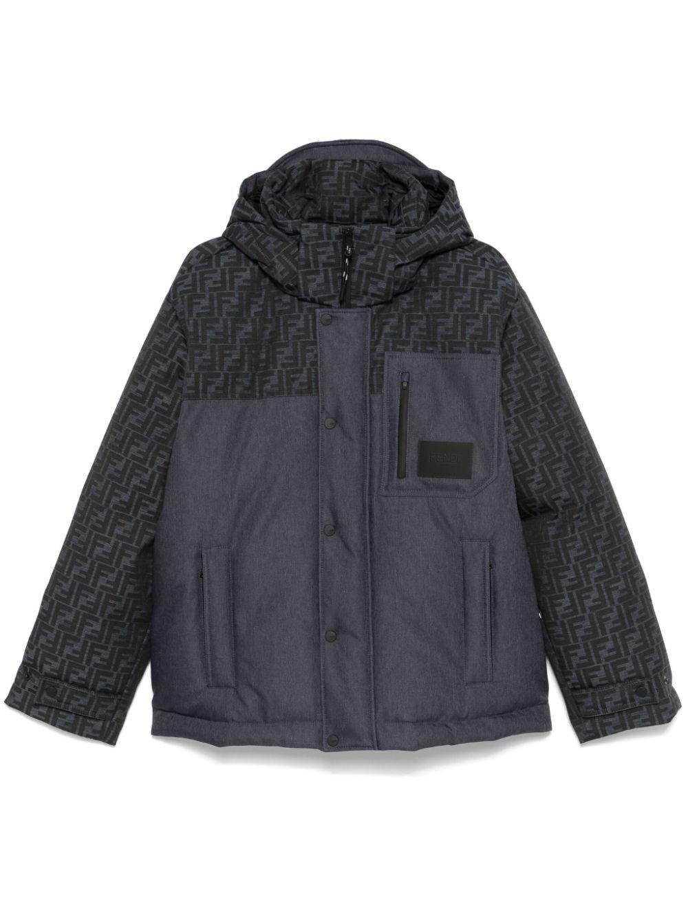 Fendi `FF Denim Tech` Padded Jacket Nuovo