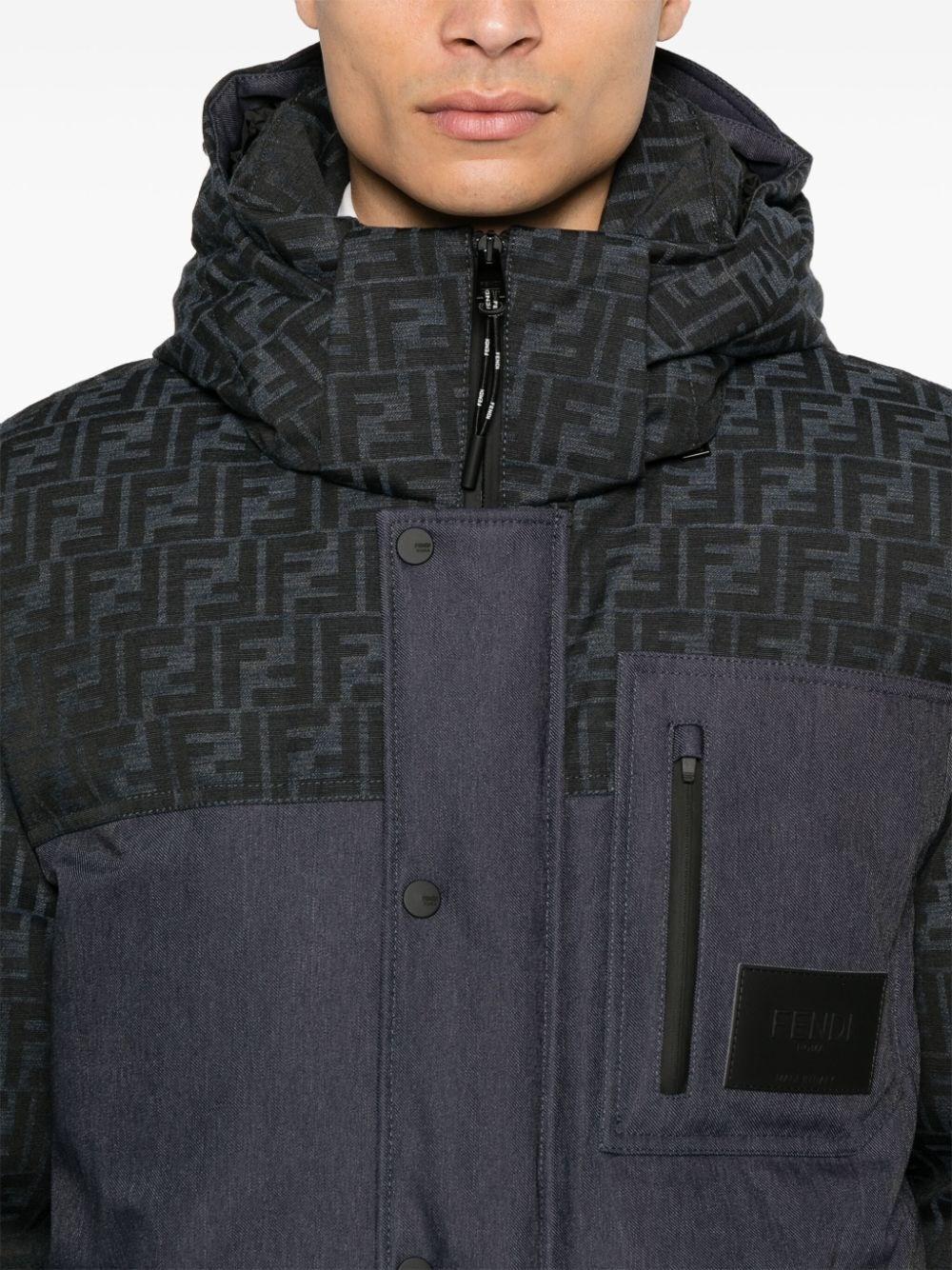 Fendi `FF Denim Tech` Padded Jacket Nuovo
