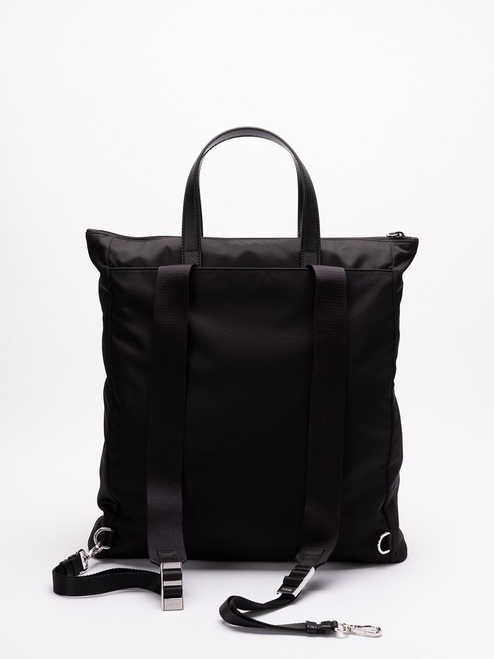 Prada Re-Nylon and Saffiano Leather Tote Bag Hotsell