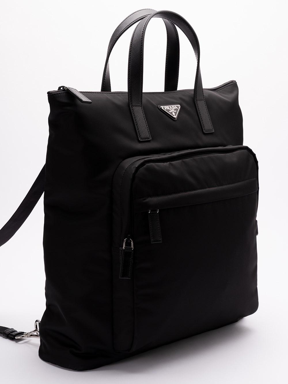 Prada Re-Nylon and Saffiano Leather Tote Bag Hotsell
