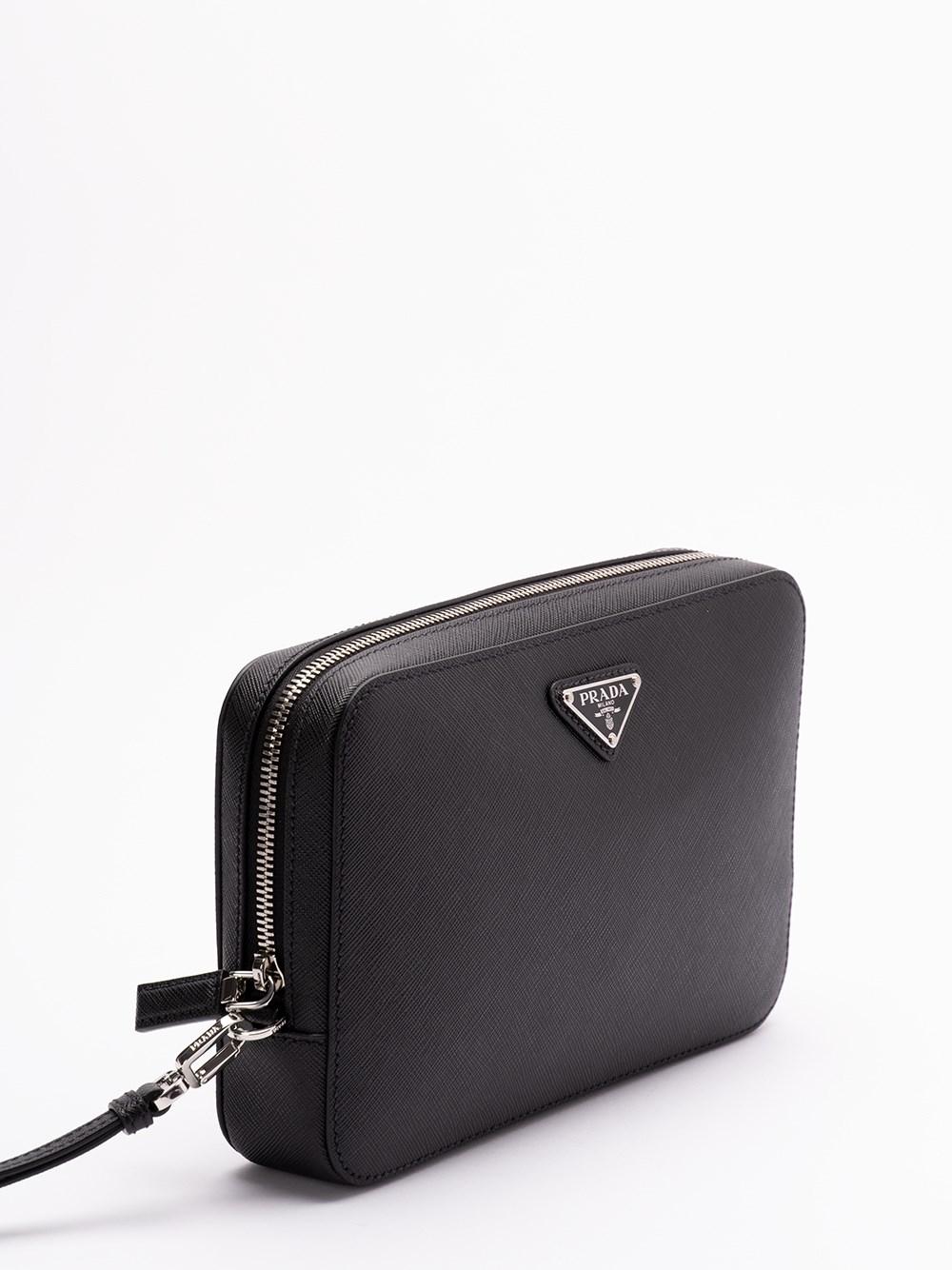 Prada Saffiano Leather Clutch Vendita Calda