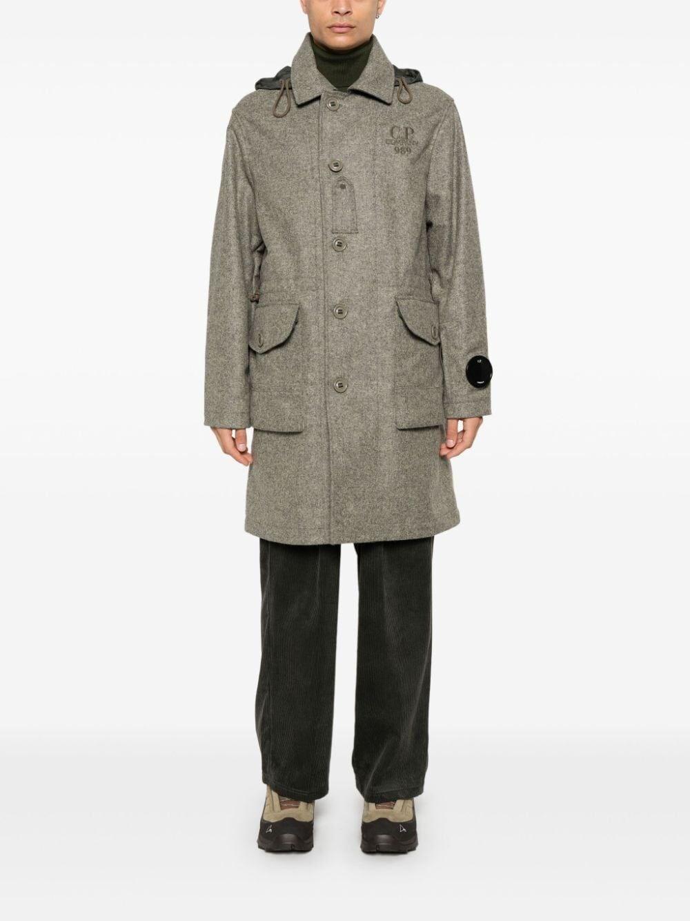 C.p. company `Shetland` Long Jacket In Linea
