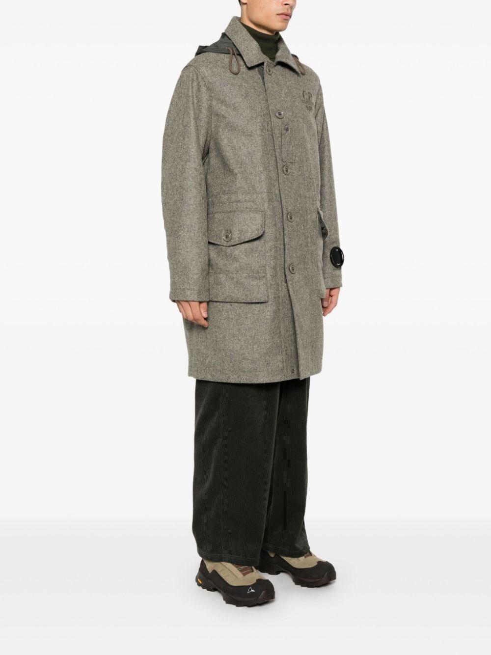 C.p. company `Shetland` Long Jacket In Linea