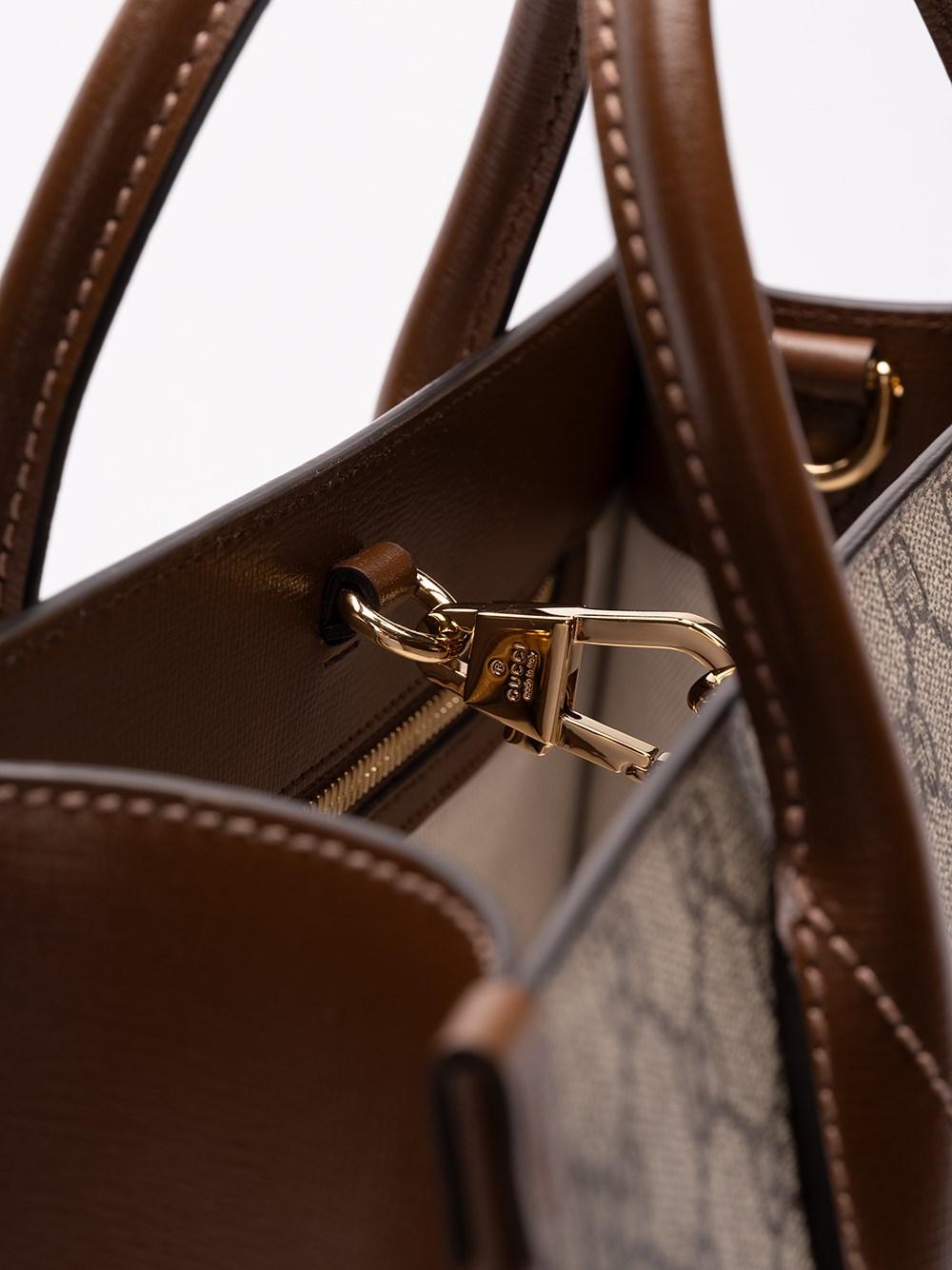 Gucci `Interlocking GG` Small Tote Presa