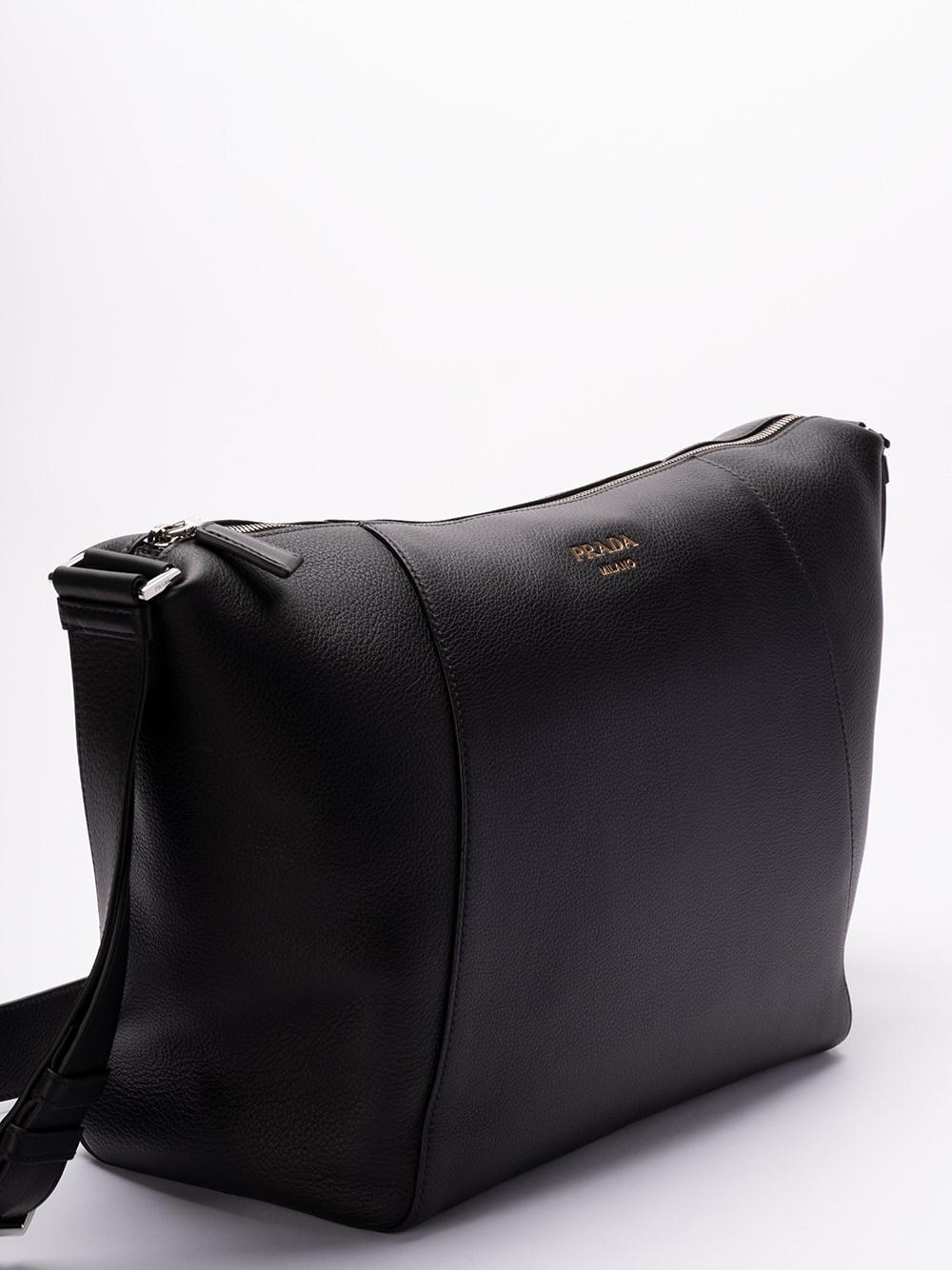 Prada Leather Shoulder Bag Vendita Economica