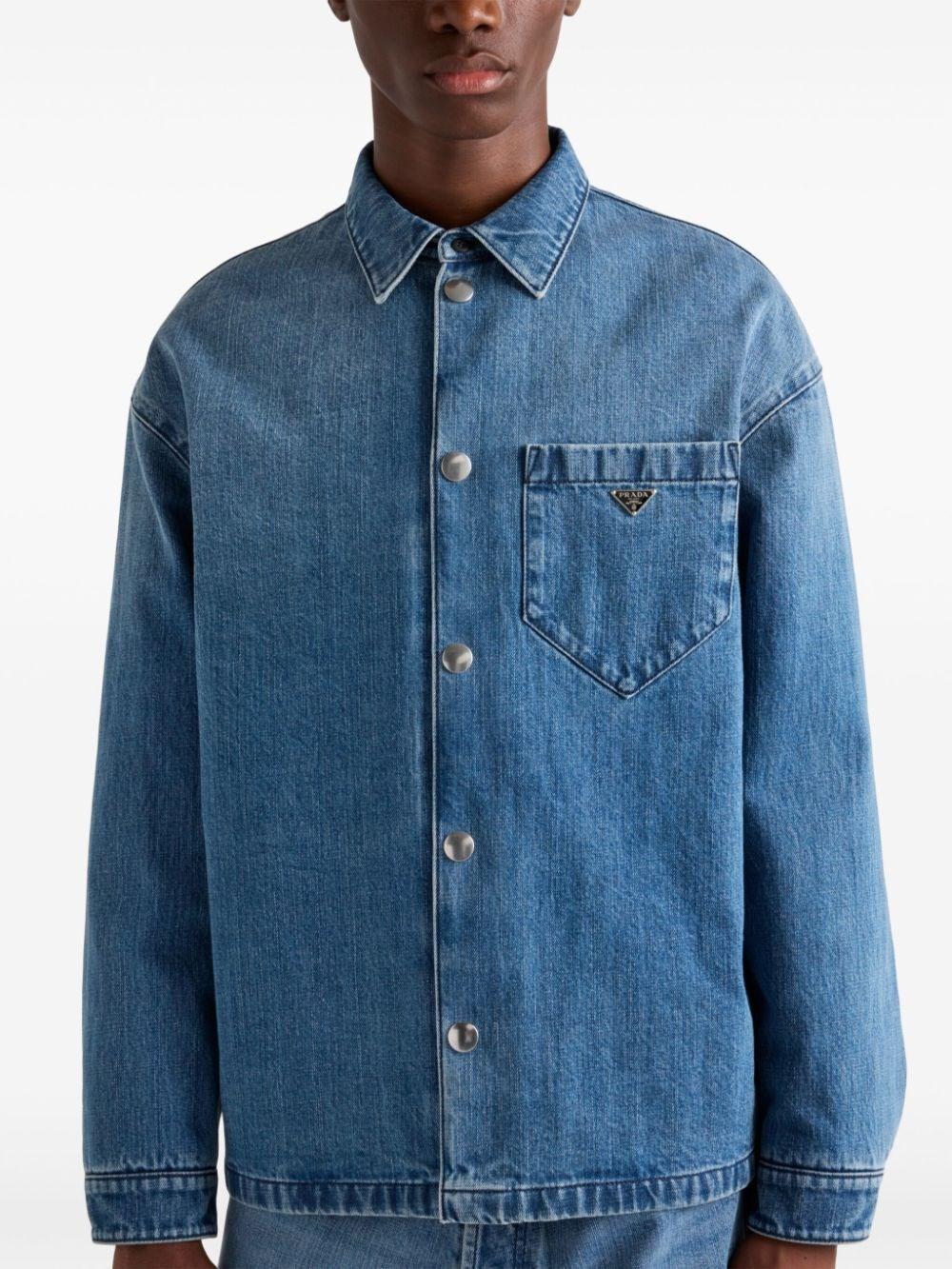 Prada Denim Shirt Rilascio limitato