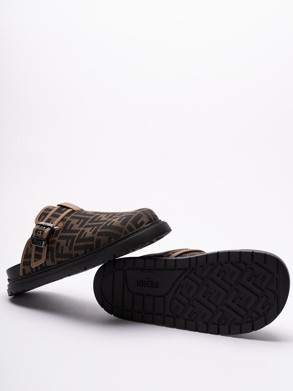 Fendi `Jacquard FF` Sabots Italy