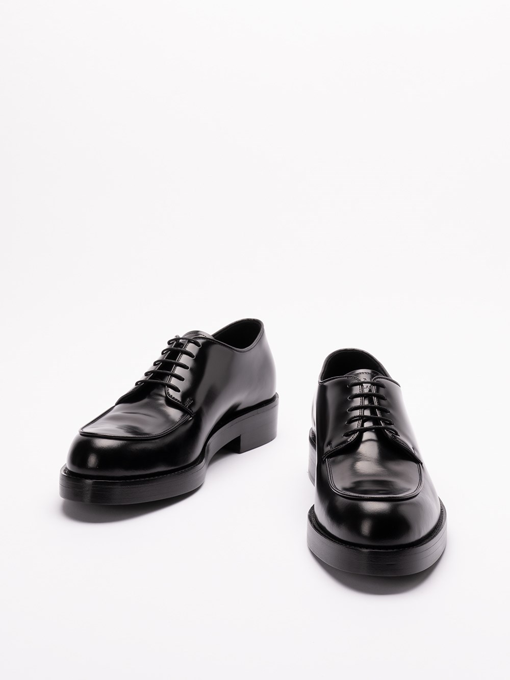 Prada Brushed Leather Derby Shoes Prezzo Ridotto