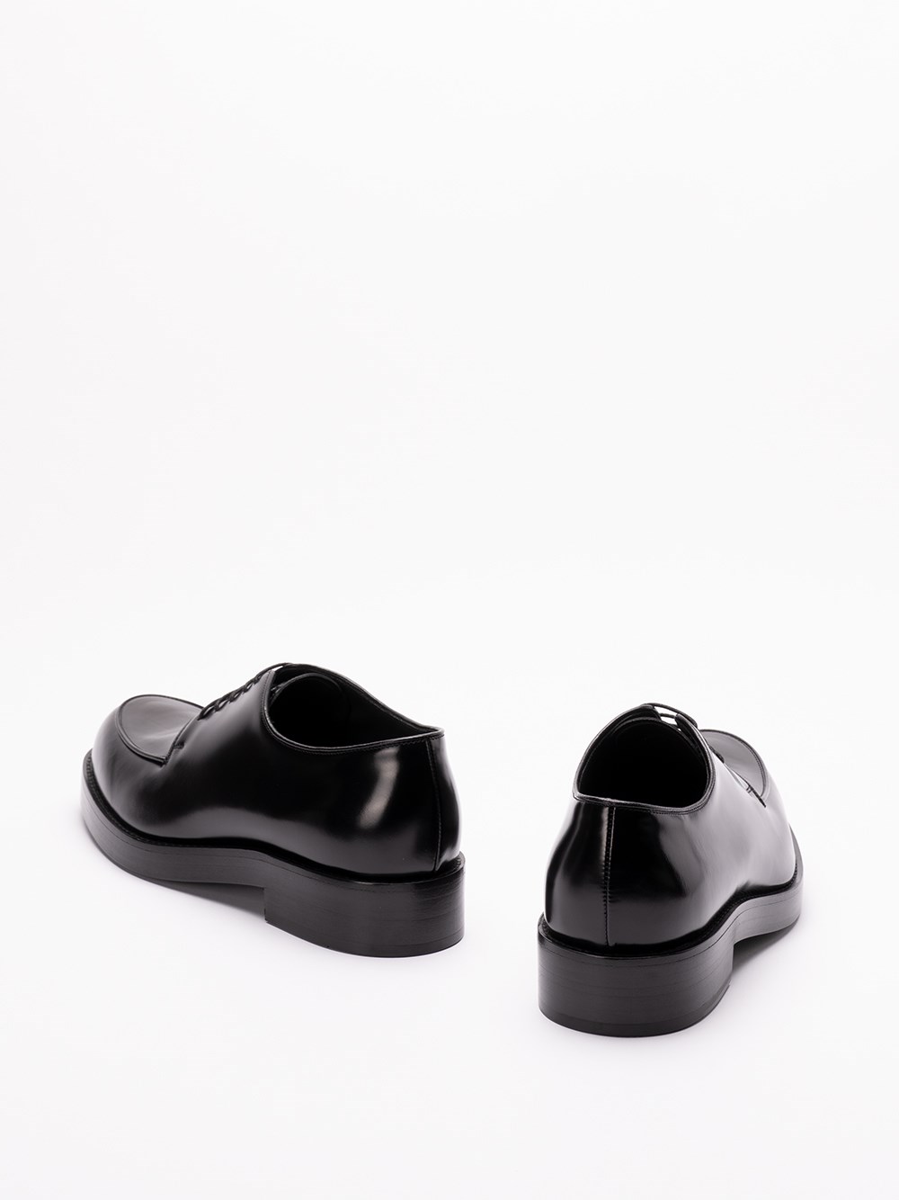 Prada Brushed Leather Derby Shoes Prezzo Ridotto