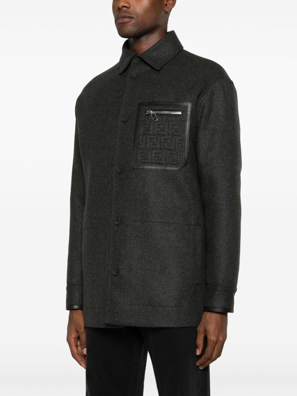 Fendi `FF` Embossed Jacket Novità