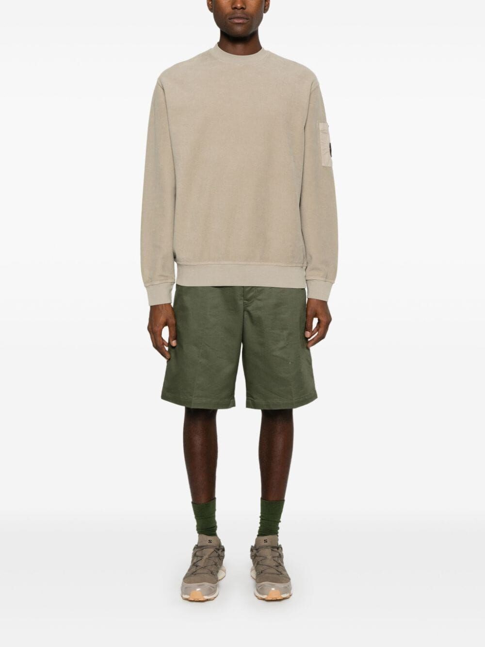 C.p. company `Brushed Emerized Diagonal Fleece` Crew-Neck Sweatshirt Hotsell