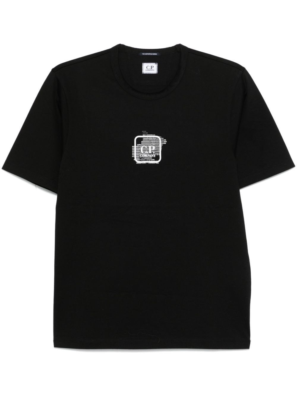 C.p. company `Metropolis Series` Blurred Logo Graphic T-Shirt Moda