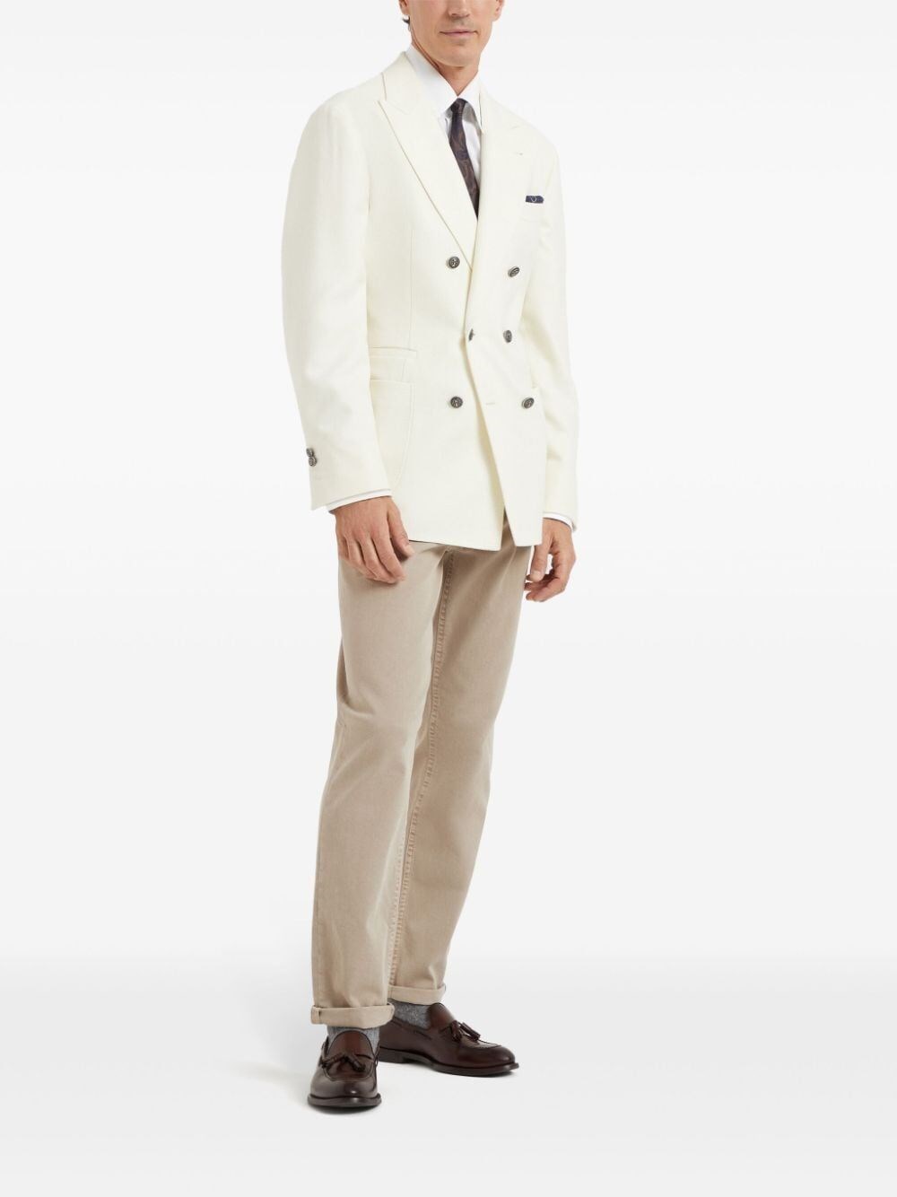 Brunello cucinelli Denim Traditional Fit Five-Pocket Pants Shopping Online
