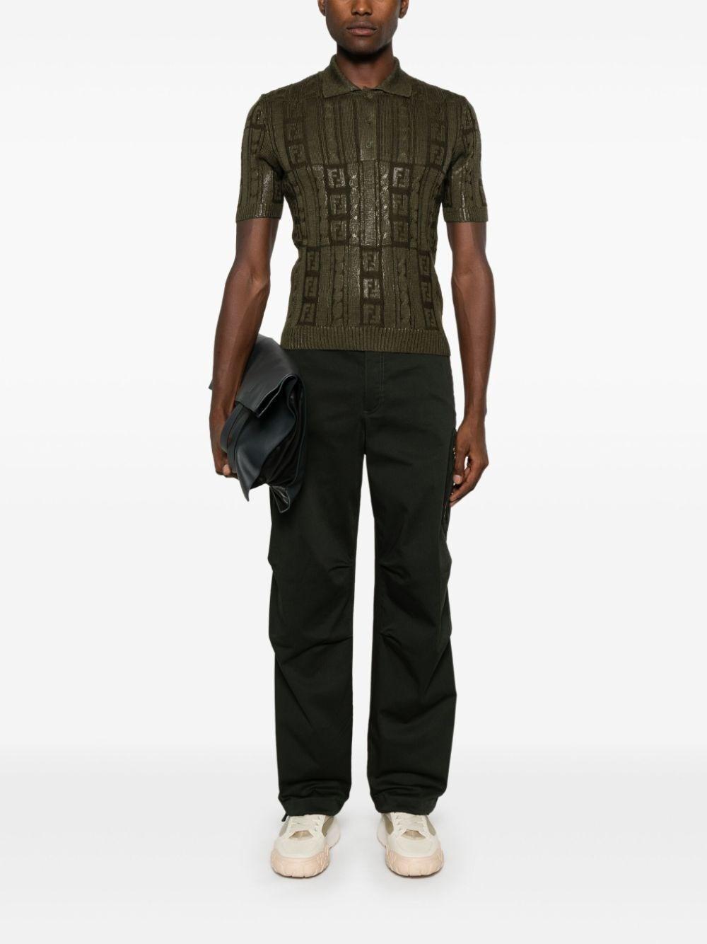 Fendi `FF Sparkle` Polo Shirt Sconto