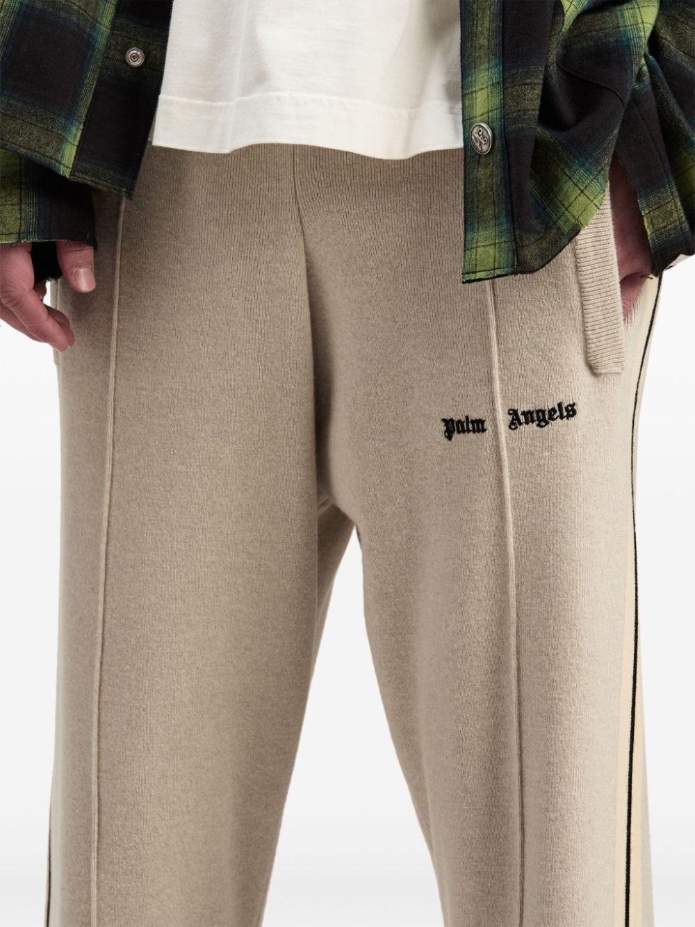Palm angels `Classic Logo` Knit Track Pants In Linea