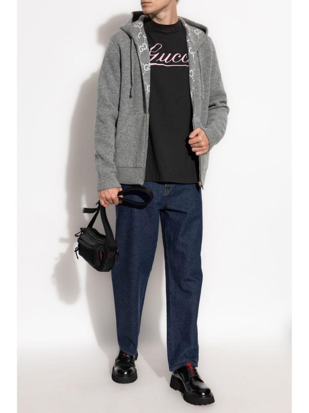 Gucci `Double GG` Full-Zip Hoodie Offerta